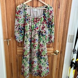 Old Navy maternity dress flowers floral medium